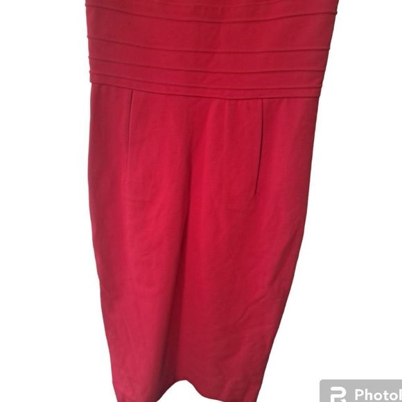 Diane Von Furstenberg Kimmie  Midi Dress in Cherry Red 🍒 - Picture 9 of 16